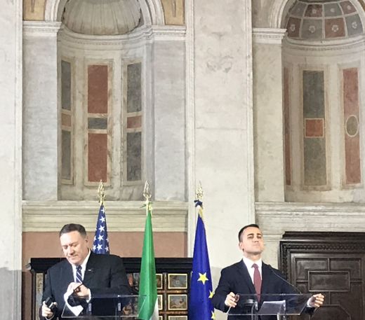 Außenminister Mike Pompeo und Di Maio