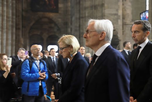 Johanna Mikl Leitner, Wolfgang Schüssel, Christian Kern beim Requiem von Brigitte Bierlein im Wiener Stephansdom